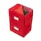 Simplify Red Stackable Christmas Tree Light Organizer Box
